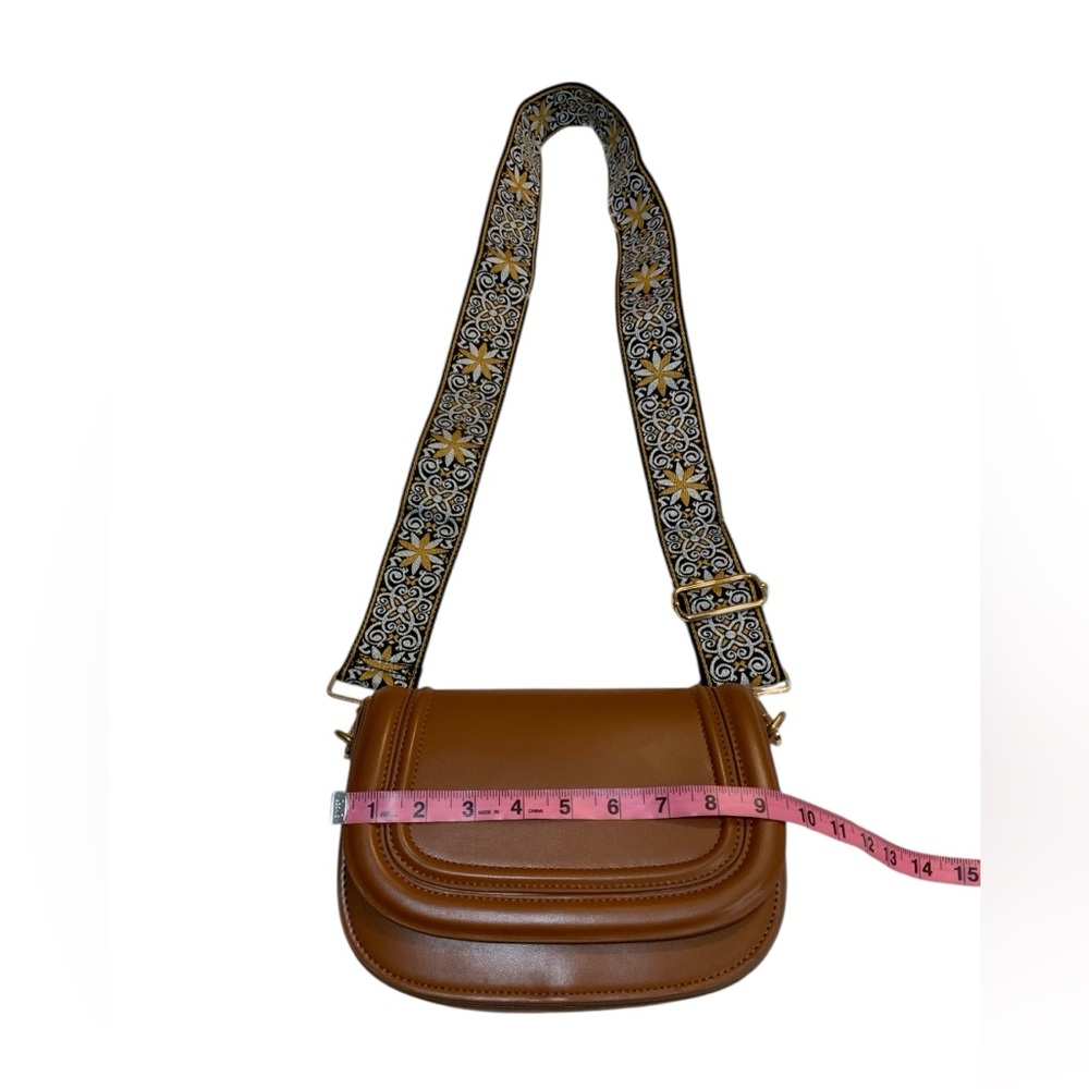 Zara Women’s Cognac Faux Leather Bag - Picture 7 of 9